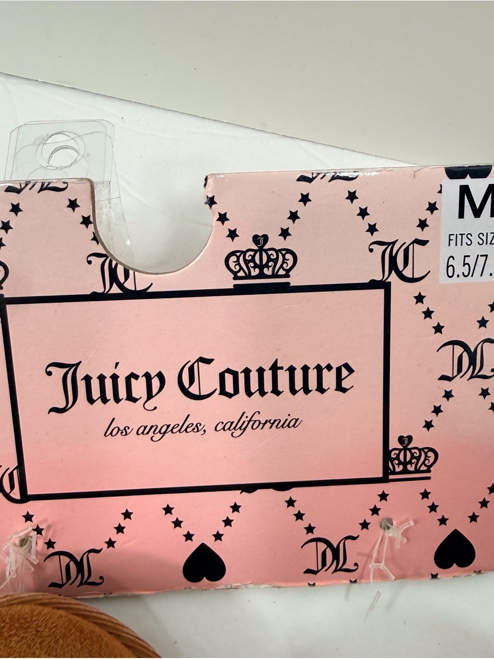 Juicy Couture Cozy Faux-Suede Brown Quilted Slip-On Slippers - Picture 8 of 9